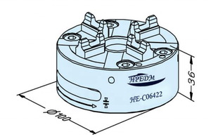 HPEDM <span class=keywords><strong>Erowa</strong></span> ER-036345 acier inoxydable rond manuel CNC rapide mandrin 100P HE-C06422 - Product Image 2