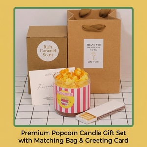 Bougie parfumée au pop-corn réaliste faite à la main, bougie alimentaire esthétique en cire de soja pour fête, cadeau créatif pour soirée cinéma ou anniversaire - Product Image 4