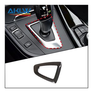 Gerçek Karbon Fiber Vites Değiştirme Düğmesi Tabanı Dekoratif Çerçevesi, 2/3/3GT/4 Serisi Arka Sağdan Direksiyonlu Lüks İç Döşeme İçin - Product Image 1