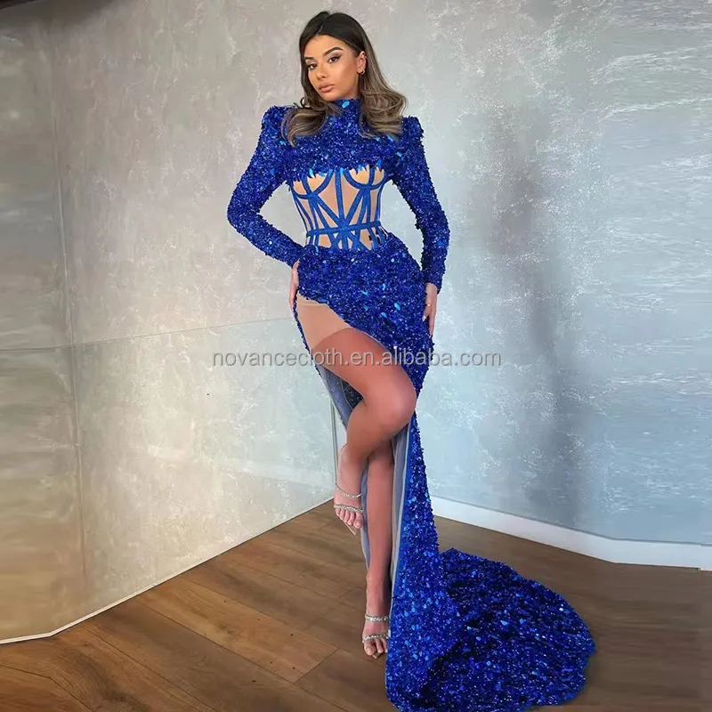 Nocance F3155 Ropa De Mujer Verano 2022 Top Quality Sequins Girls Clothing Women Sexy Celebrity Party Club Formal Evening Gowns