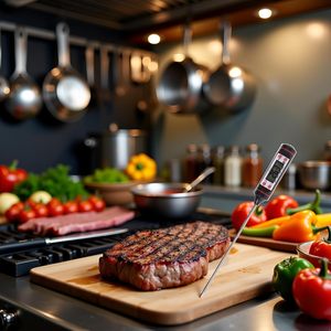 Factory Direct Sales Household Kitchen Temperature Gauge Food Probe Meat <b>Thermometer</b> Barbecue Digital <b>Thermometer</b> - Product Image 2