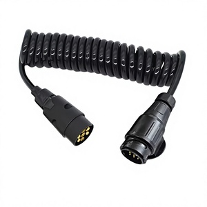 Connecteur de <span class=keywords><strong>remorque</strong></span> de style européen, <span class=keywords><strong>adaptateur</strong></span> RV, câble d'extension <span class=keywords><strong>7</strong></span> broches <span class=keywords><strong>13</strong></span> broches, <span class=keywords><strong>prise</strong></span> à ressort pour remorques, camping-cars, caravanes - Product Image 1
