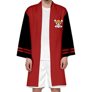 11 Styles Luffy <span class=keywords><strong>Zoro</strong></span> Law <span class=keywords><strong>Cosplay</strong></span> T-Shirt Cape Japonais Long Anime Kimono Haori Yukata Unisexe Vêtements - Product Image 3
