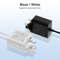 Fabrika doğrudan satış Pd 27w hızlı şarj İngiliz fiş 9V 3A 5.1v 5A AC/DC adaptörü ahududu PI için 3 4 5
