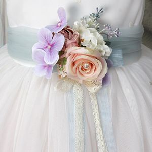 सुरुचिपूर्ण फूलों की लड़की शादी के कपड़े ट्रेंडी उच्च गुणवत्ता नाजुक नवीनतम डिजाइन बॉल गाउन लक्जरी फीता बच्चों जन्मदिन पार्टी पोशाक - Product Image 5