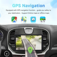 Lecteur DVD de voiture Android Rhythm, écran tactile IPS 9 pouces, GPS, Carplay, BT, kit de mise à niveau DIY pour Chrysler 300 2011-2019