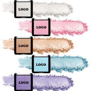 Marque privée Vegan Shimmer <span class=keywords><strong>Surligneur</strong></span> Visage Corps Éclaircir Illuminateur Maquillage <span class=keywords><strong>Surligneur</strong></span> Poudre Pressée En Gros - Product Image 1