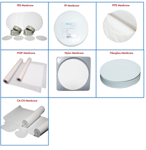 0.22 μm 0.45μm <span class=keywords><strong>5</strong></span>μm Filtre à membrane PP/<span class=keywords><strong>PES</strong></span>/PTFE/PVDF/CA/NYLON Filtre Micron - Product Image 3