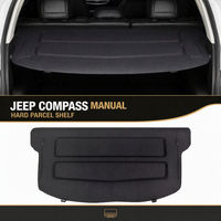 Cache-bagages manuel pour Jeep Compass, écran de confidentialité pour coffre arrière, accessoire intérieur