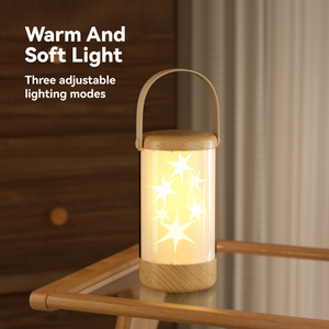 Bedroom Creative Rechargeable Star Night Light Portable Bedside <strong>Lantern</strong> Compact Ambient <strong>Table</strong> <strong>Lamp</strong> - Product Image 5