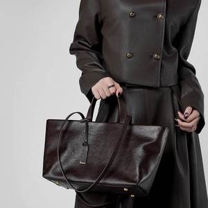 2026 New Fashion Women's Bag Genuine Leather Underarm shoulder bags Large Capacity Retro Soft Women's Tote Bag Crossbody bags - Product Image 2