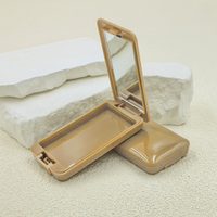 Nouveau Flip Rectangle monocouche Blush poudre gâteau boîte en plastique boîte conteneur vide poudre boîte cosmétique emballage matériel
