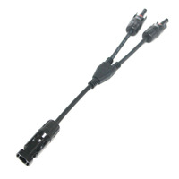 1 Paar 4mm² 1-zu-2 Y-Verzweiger Stecker-Buchse Solar-Verkabelungsverbinder Solarkabel für Kombinationsbox