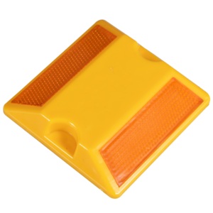 Vente en gros d'usine, clous de signalisation routière réfléchissants en plastique jaunes à bas prix - Product Image 3