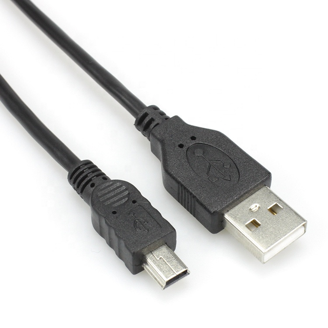 USB Mini 5pins Cable USB 2.0 Certified 480Mbps Type a Male to USB MINI 5PIN B Cable