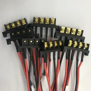 custom waterpoof durable 300v RVB flat ribbon cable flag wire to wire joint terminal connector 6.3 for automotive industry