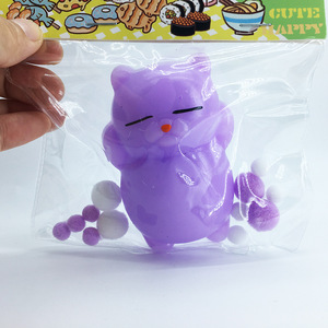 New Cute Animal Silicone <b>Squishy</b> Squeeze Toy Sleeping Cat for Kids Adults Decompression Vent Stress Relief Aged 5 to 7 Years - Product Image 3