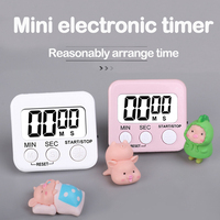 Minuteur de Cuisine Numérique Compte à Rebours avec Affichage LCD, Chronomètre Électronique Magnétique, Réveil et Support