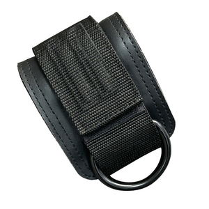 Logo personnalisé Anneau en D rembourré en néoprène Sangles de <span class=keywords><strong>cheville</strong></span> bleues pour haltérophilie Fitness pour machines à câble de gymnastique - Product Image 3