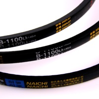 Courroie trapézoïdale classique industrielle enveloppée B1100 (caoutchouc naturel) pour les industries agricoles et de la construction - Marque NAICHI Garantie 3 ans OEM
