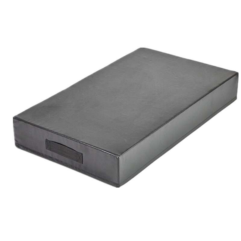 Coussin De Protection D'haltérophilie – 50 X 50 X 15 Cm – PVC Simili Cuir, Noir – Absorbe Les Chocs, Réduit Le Bruit, Facile à Nettoyer