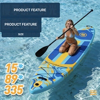Planche à pagaie double gonflable pour adultes, planche de surf aquatique, planche de stand-up paddle, planche de skateboard aquatique, planche de kickboard