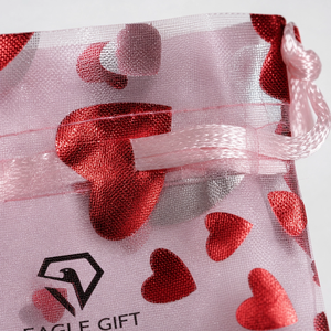 วัสดุบรรจุภัณฑ์ออร์แกนซ่าพรีเมียม ถุงของขวัญออร์แกนซ่าแบบมีเชือกผูกสั่งทำพิเศษสำหรับของชำร่วยในงานปาร์ตี้ บรรจุภัณฑ์ของขวัญที่ไม่เหมือนใคร - Product Image 4