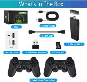 Consola de Juegos M8 TV 64G con 20000 Juegos Integrados y 2 Controles Inalámbricos, Apta para Niños y Adultos para Jugar en Casa - Product Image 4