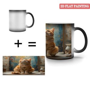 <b>Ceramic</b> <b>Mug</b> Frosted Black 11oz Heat Activated Color Changing Daily Cup - Product Image 4