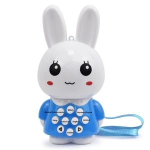 Machine à histoires multifonctionnelle en forme de mini-lapin de dessin animé avec <span class=keywords><strong>poèmes</strong></span> anciens, lumières clignotantes, alimentée par piles, jouet éducatif pour adolescents - Product Image 5