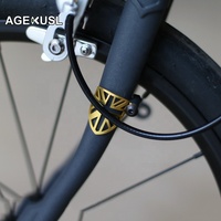 Protector de Cable de Freno y Cambio para Bicicleta AGEKUSL, Protector de Disco de Aleación de Aluminio para Bicicleta Plegable Pike Trifold