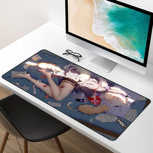 Tapis de bureau de <span class=keywords><strong>jeu</strong></span> personnalisé Sexy Anime XXL Tapis de table à sublimation dessin animé en caoutchouc noir Tapis de souris Anime Sexy unique - Product Image 2