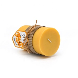 Bougie ronde en <span class=keywords><strong>cire</strong></span> <span class=keywords><strong>d</strong></span>'<span class=keywords><strong>abeille</strong></span> pure, 1 mèche, lot de 4, durée de combustion de 140 heures, <span class=keywords><strong>d</strong></span>écoration de mariage et de maison - Product Image 6