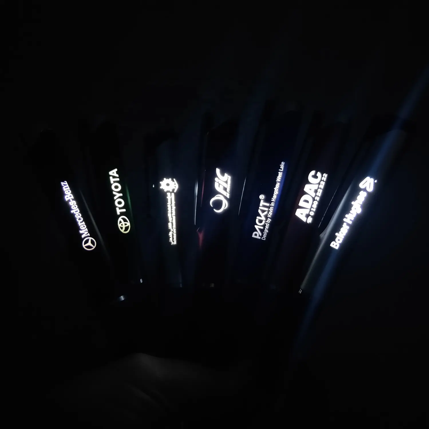Lazer Neon yanıp sönen ışıklar Logo promosyon kalemler LED ışık <span class=keywords><strong>toplu</strong></span>