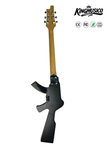 Solid Body Guitar with 6 <b>Strings</b> <b>Black</b> Color Featuring Maple Back/Side and Fingerboard - Product Image 2