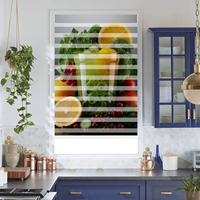 Stores zébrés motorisés Zigbee Alexa Matter Blackout Window avec impressions 3D personnalisées Contrôle d'application à distance intelligent électrique double couche