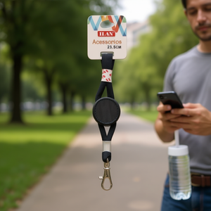 Cordino in poliestere Ilan da 23,5 cm con gancio in metallo per telefono e bottiglia - Product Image 3