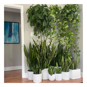 Grandes plantes artificielles tropicales de 1,20 m (2 pièces) – Faux palmiers en plastique au toucher réel pour la décoration de la maison et du jardin - Product Image 4