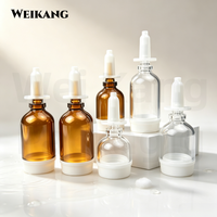 Vente en gros de flacons en verre transparent pour soins de la peau de 2 ml, 5 ml, 10 ml, flacons ampoules vides pour le stockage d'échantillons d'essence liquide pour le visage