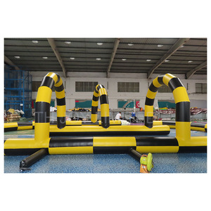 Pista inflable gigante para exteriores Go Kart, pista <span class=keywords><strong>de</strong></span> carreras, Zrob Ball Track, a la venta, patio <span class=keywords><strong>de</strong></span> juegos <span class=keywords><strong>de</strong></span> entretenimiento <span class=keywords><strong>de</strong></span> 12x6x2mh - Product Image 5