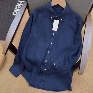 Camisas de Manga Larga para Hombre, Estilo Casual, Elegantes, Transpirables, con Botones y Cuello Camisero, Diseño RAL Luxury Old Money, ODM Primavera - Product Image 4