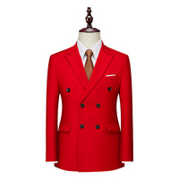Veste de Costume Homme Manches Longues Couleur Unie Style Affaires Décontracté Sehe Fashion en Gros