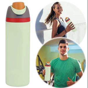 ขวดผลไม้สแตนเลส 304 เก็บความเย็นแบบพกพา พร้อมฝาปิดแบบเด้ง - Product Image 4