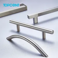 Topcent Furniture T Bar Cabinet Door Handle Stainless Steel Pulls Knobs Kitchen Drawer Handles