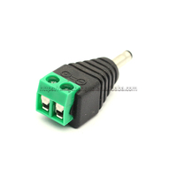 Steker daya DC jantan 3.5*1.35mm konektor steker adaptor Jack daya untuk Kamera CCTV