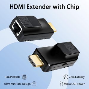 Syong <span class=keywords><strong>Mini</strong></span> 60m <span class=keywords><strong>HDMI</strong></span> Extender trên duy nhất Cat6 1080p 60Hz 3D HDTV RJ45 chuyển đổi cho âm thanh video Màn hình máy tính xách tay - Product Image 2