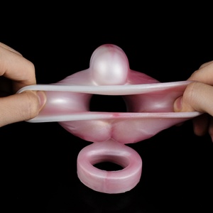 Anillo Vibrador de Silicona con Control Inalámbrico YOCY para Agrandamiento del Pene, Funda para Pene Elástica, Juguetes Sexuales para Masturbación Masculina - Product Image 4