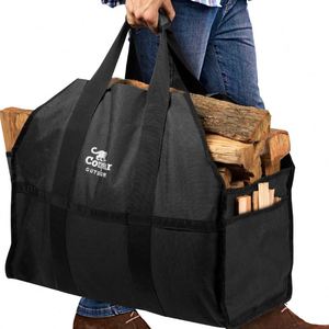 Free Sample Waxed Canvas <b>Log</b> Carrier Tote Bag: 2023's Top-Selling Firewood <b>Holder</b>, <b>Fireplace</b>, and Wood Stove Accessories - Product Image 1