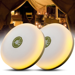 ไฟ LED แบบชาร์จไฟได้ ABS ยาว 32.8 ฟุต สำหรับตั้งแคมป์ พับเก็บได้รวดเร็ว ไฟเต็นท์แบบพกพา 8 โหมดแสงสว่าง 500 ลูเมน กันน้ำ - Product Image 1