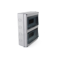 Boîtier de distribution électrique industriel en plastique WNZJ 24 voies pour extérieur, avec disjoncteur différentiel (RCCB) et protection IP65, 125A 230/380V